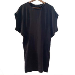 NWT Balenciaga Silk Navy Tunic Dress Sz 36